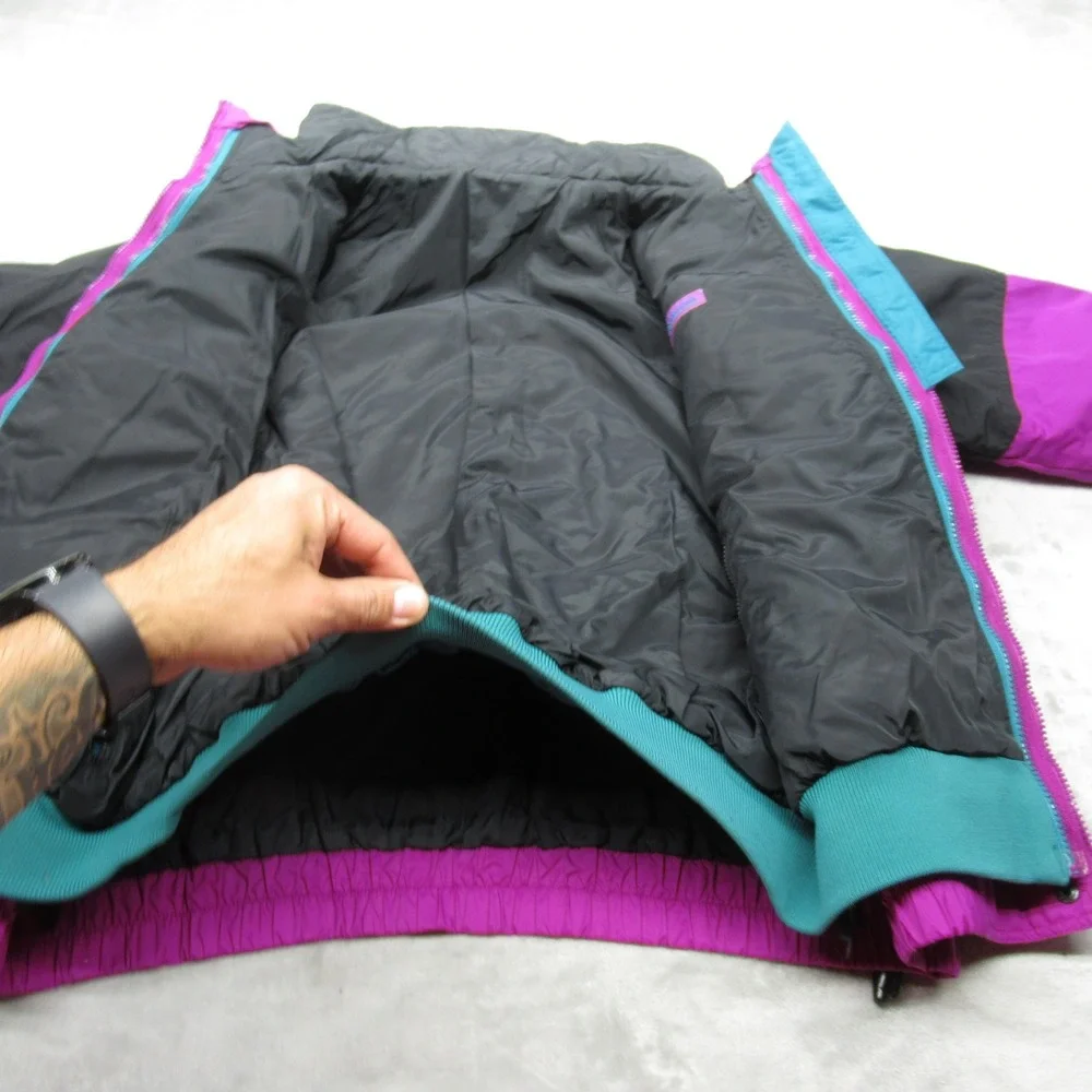 Columbia Jacket Women Large Purple Insulated Removable Liner Reversible 3in1 VTG - Picture 10 of 16